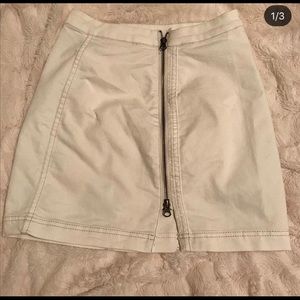 Free People Zip Skirt